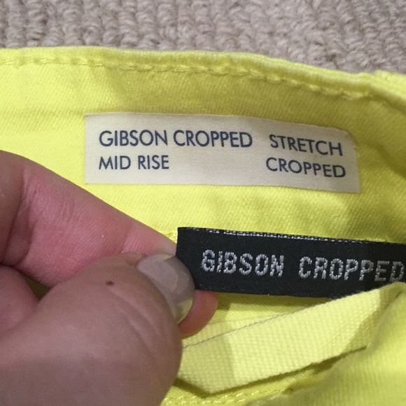 NWT yellow Buffalo cropped pants/jeans - Picture 3 of 7